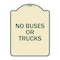 Signmission Driveway No Buses or Trucks Heavy-Gauge Aluminum Architectural Sign, 24" x 18", TG-1824-24128 A-DES-TG-1824-24128 - alternate 1